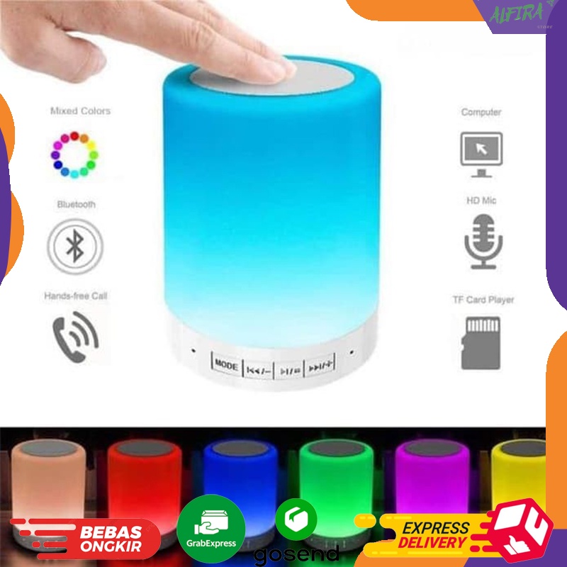 Speaker Bluetooth Portable Multi Touch Lamp Micro SD Slot CL-671 Desain Menarik dan Bermacam Warna