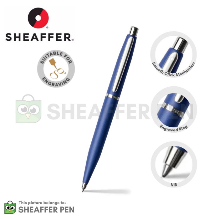 

[New]/Promo Sheaffer® VFM Neon Blue Ballpoint Pen