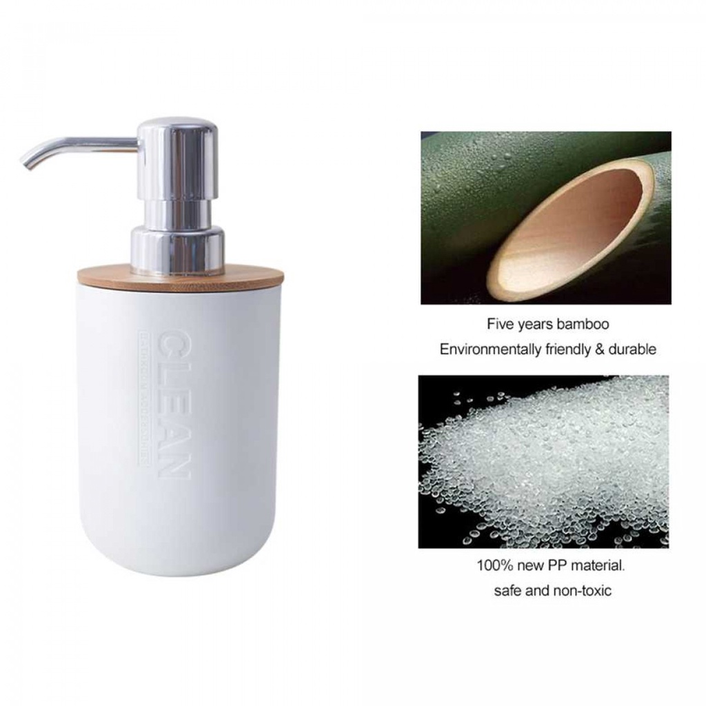 Tempat Sabun Cair Bambu Ramah Lingkungan Liquid Soap Dispenser - N1270