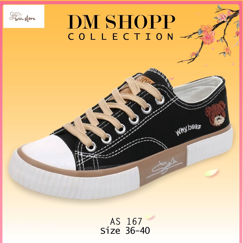 Sneakers / Sandal terbaru / DM SHOPP-Sepatu Sneakers Wanita Tali Terlaris AS 167