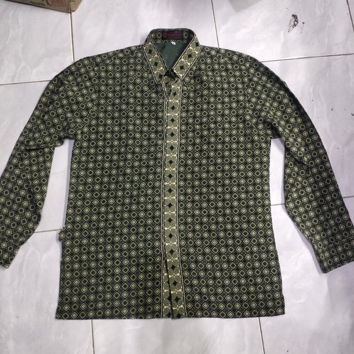 Kemeja Batik Bali Lestari Pria Original Ukuran M