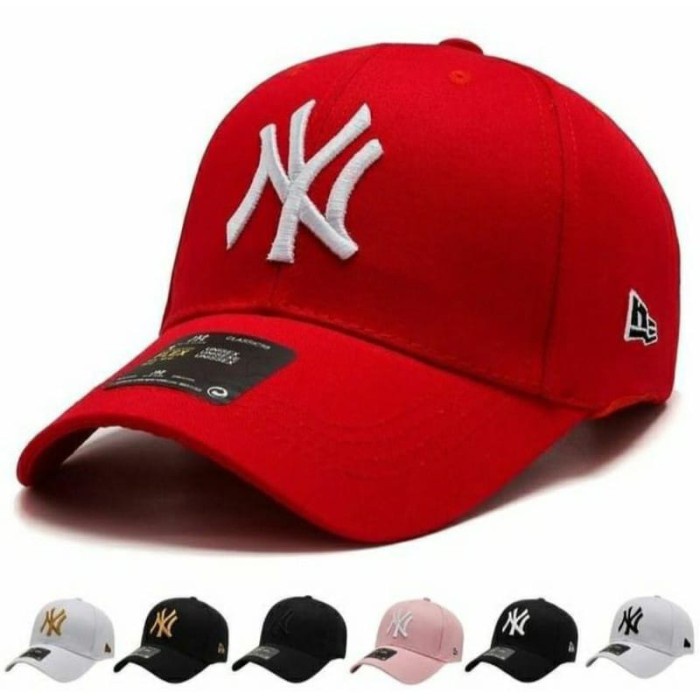 Topi cap baseball NY / Topi pria NY New York / Topi Original - NY Bordir Putih