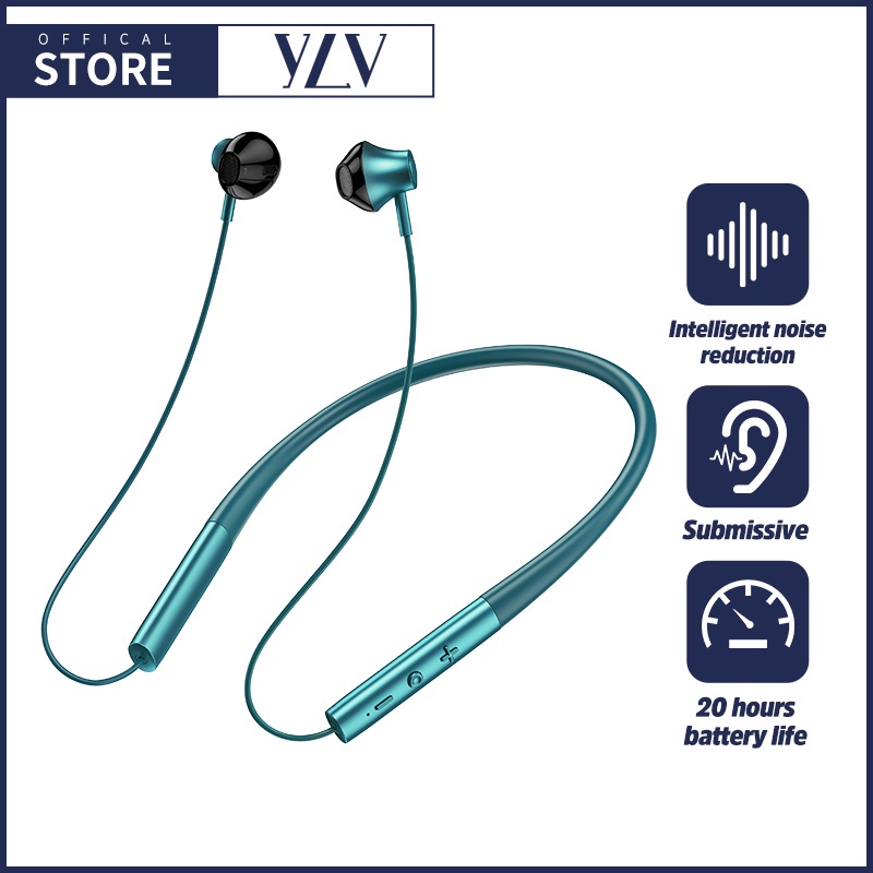 COD Headset Bluetooth Sport Neckband Earphone YLV Earphone HIFI Stereo Bass Waterproof