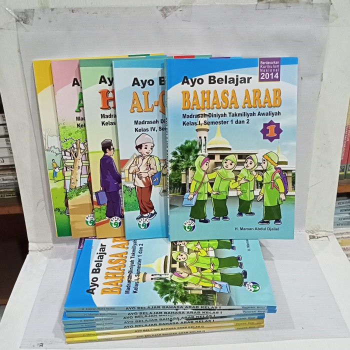 buku satu paket MDTA dari kelas 1 sampe 4