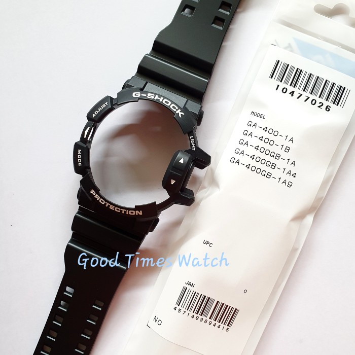 custemstore32_id Akurat PAKET STRAP BEZEL G-SHOCK GA-400-1B GA 400 Casio Original Fit GA 400GB - GA-