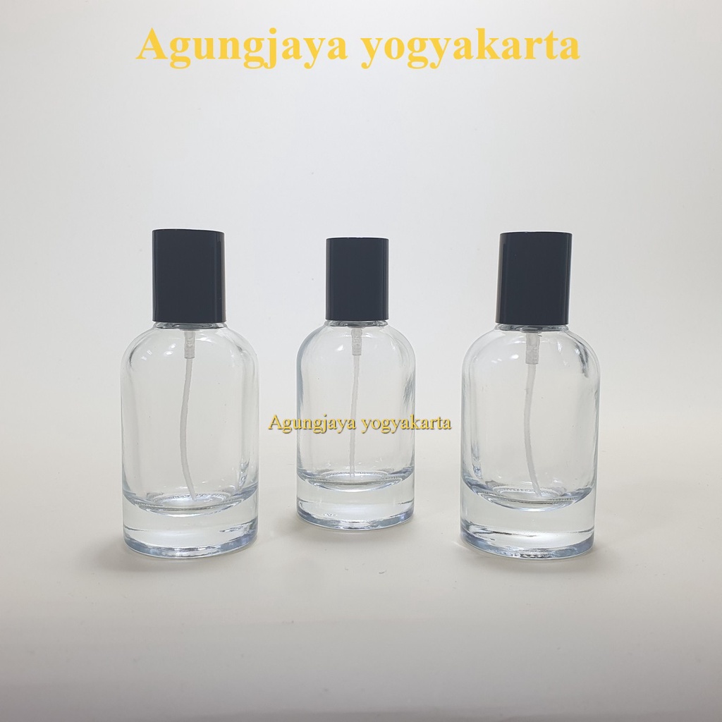 Botol Parfum 30 Ml Penny Screw Cap Black / Botol Kaca / Botol Kaca Parfum / Botol Kosong / Refill Pa
