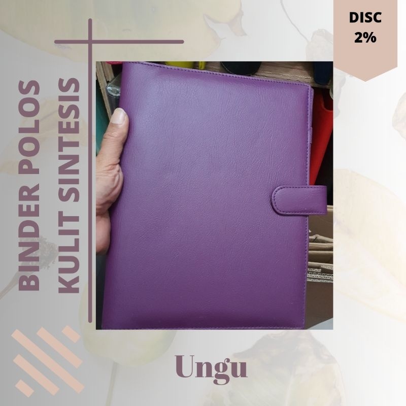 

Binder Polos A5,Binder Kulit Sintesis,binder organiserA5 ( 20r ) dan B5(26r)