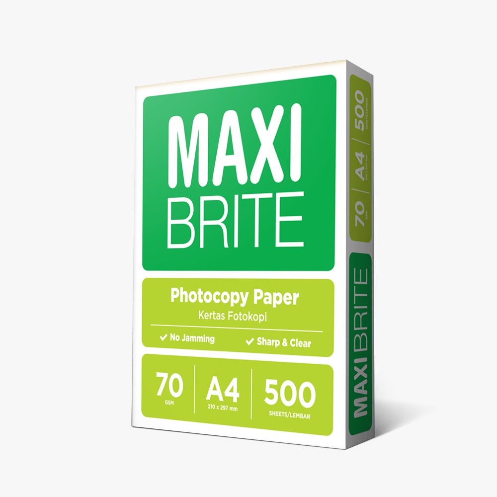 

Promo [BMS Tangerang] Maxi Brite Photocopy Paper 70gsm A4 1 BOX = 5 Rim