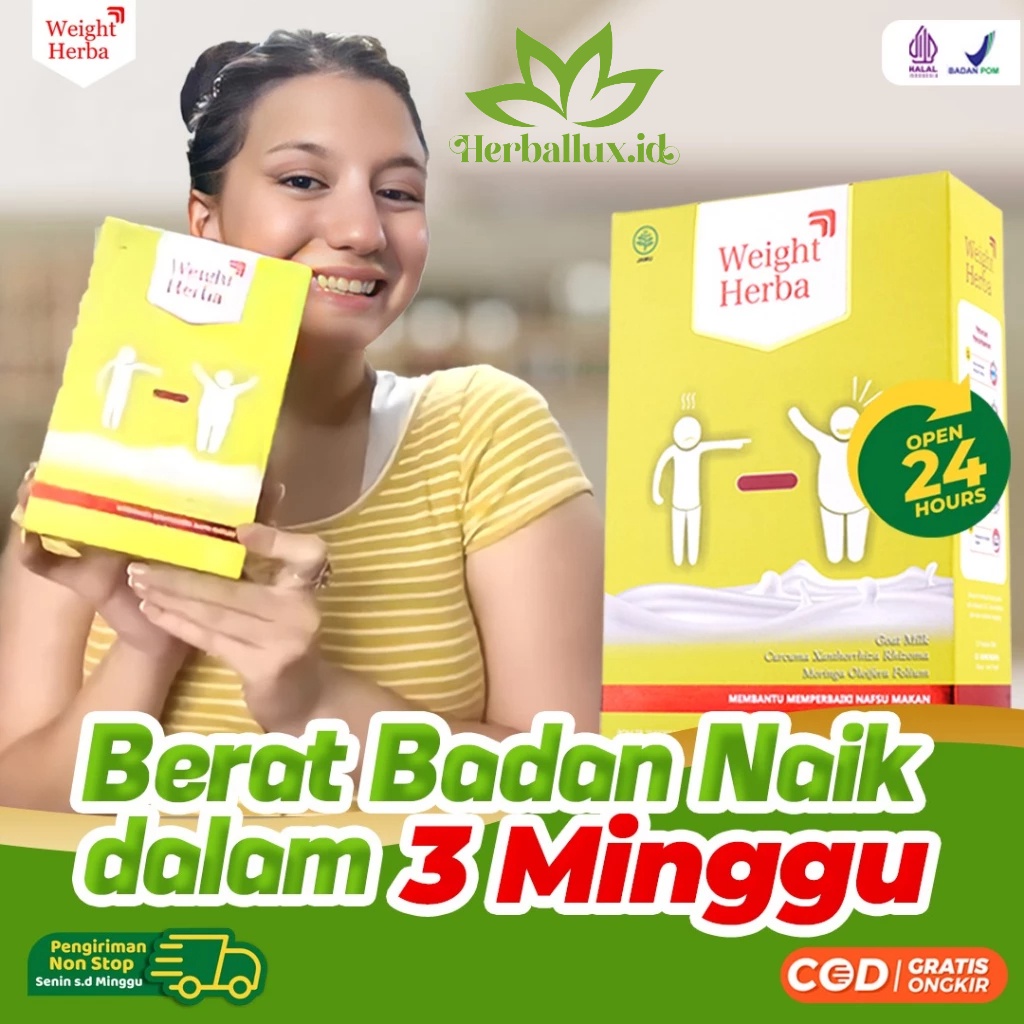

Weight Herba Susu Etawa - Penambah Penggemuk Berat Badan Signifikan Peningkat Nafsu Makan & Terapi Kadar Gula Darah Normal