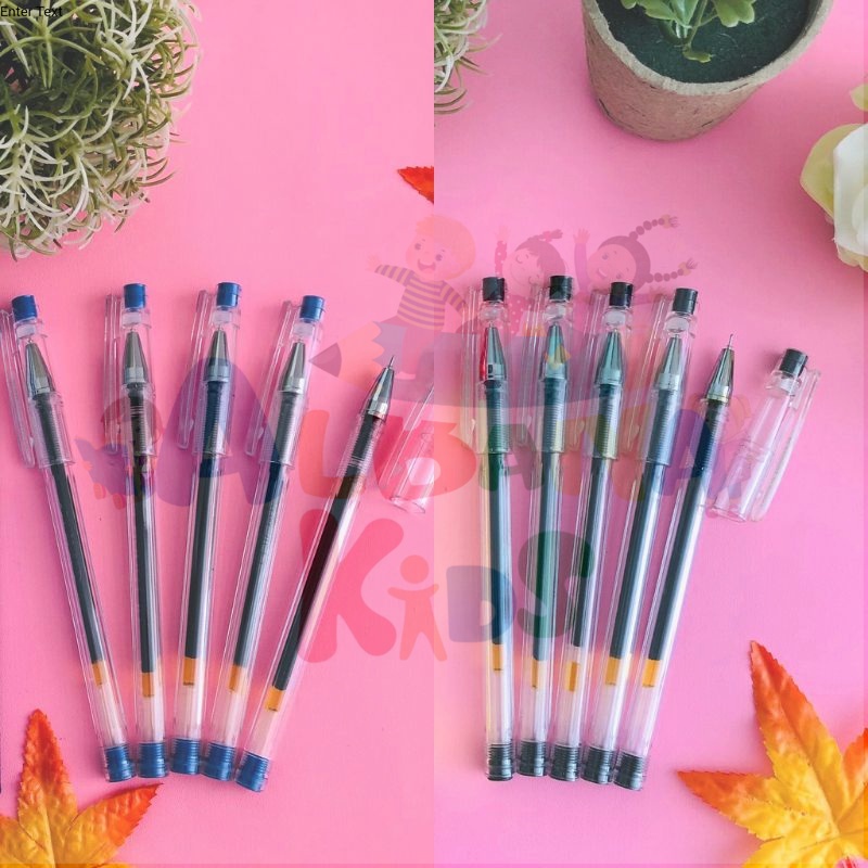 

1pak 12pcs Pulpen gel Hi Tech / Pen VanArt Hi VA 559 12pcs Ready Biru Hitam