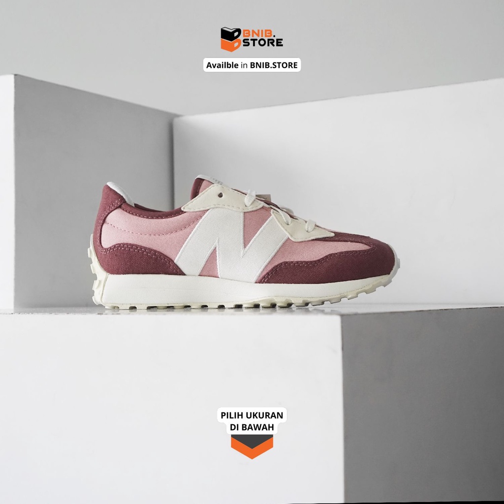 Sepatu NB 327 Red Textile Original