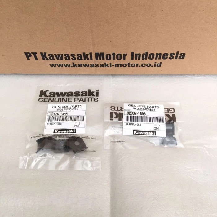 klem clamp selang rem depan ninja r ss original