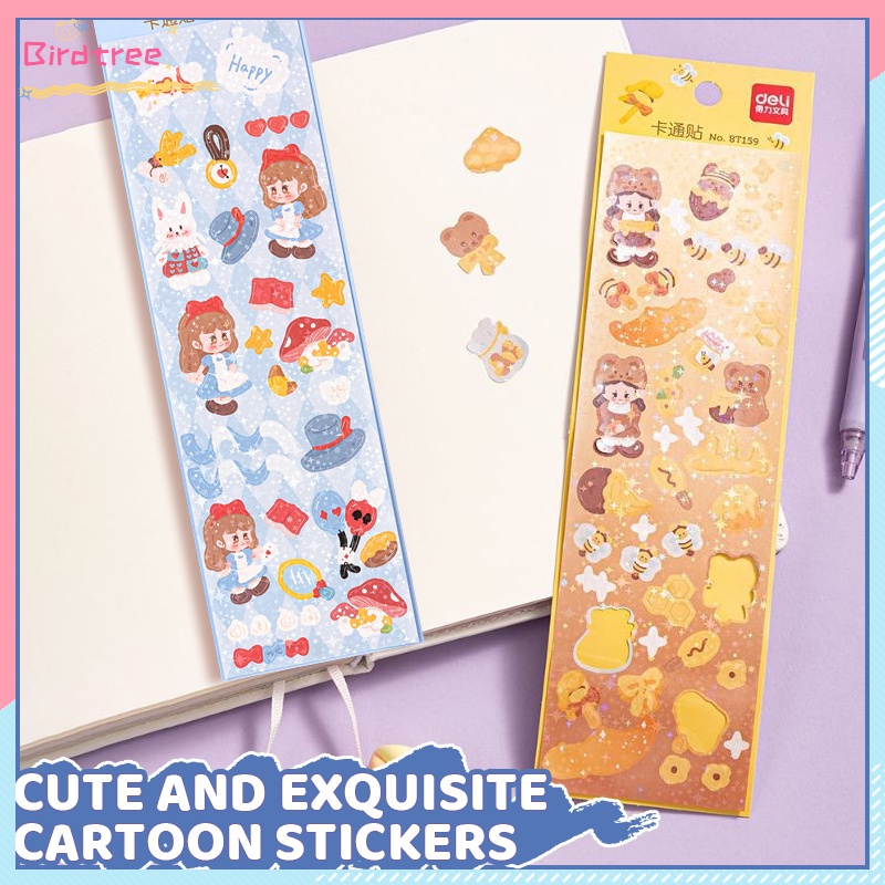 

[Readystock❤️COD]Stiker Kartun Lucu Kreatif Stiker Dekorasi Buku Catatan Siswa