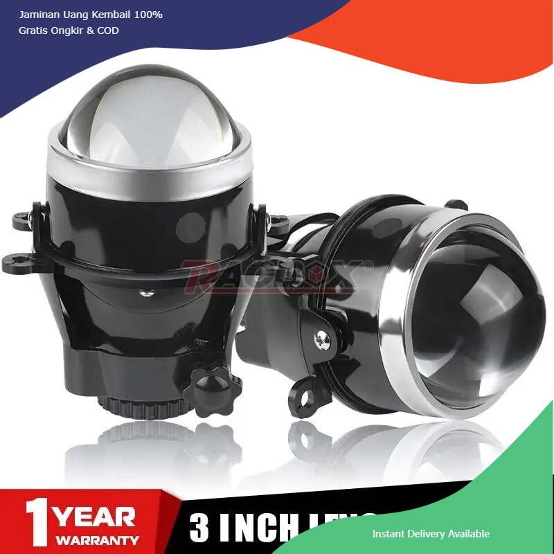 3.0 Inch Fog Light Projector Lens Bi-Xenon Lenses Adjustment Bracket H11 H8 H9 D2S D2H Lamps For SUB