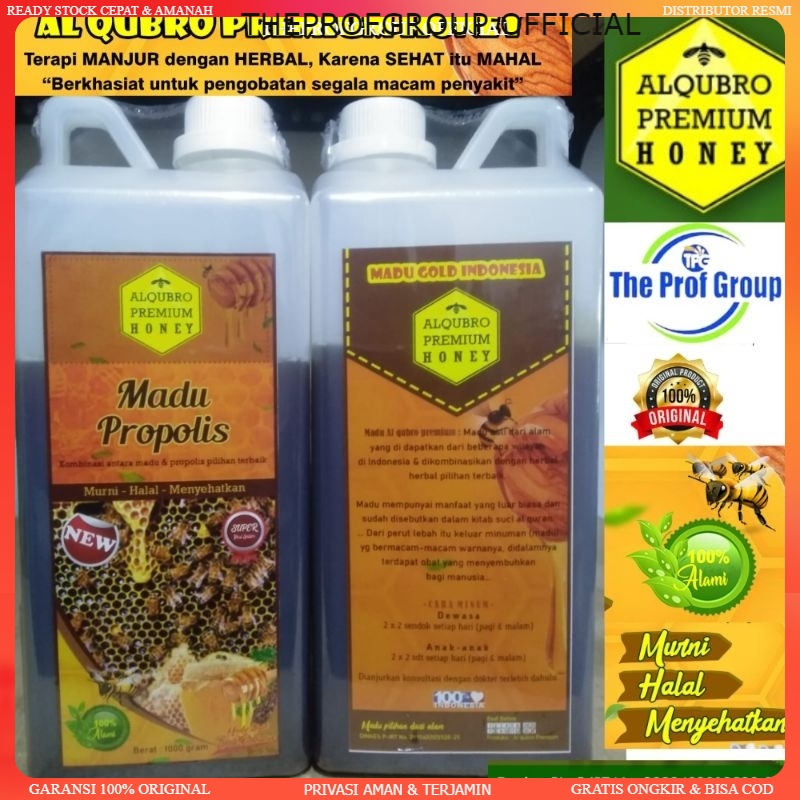 Madu Propolis Al Qubro Premium Honey 1Kg Original