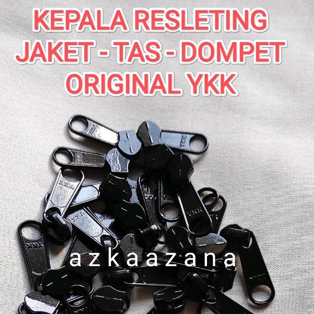 1WAY ORIGINAL YKK Kepala Resleting Jaket Dompet Tas Ritsleting