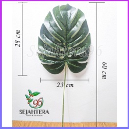 RD DAUN MONSTERA KIPAS UKURAN L/M/S (1 Tangkai)  - DAUN MONSTERA HIASAN IMPORT ARTIFICIAL - BISA COD