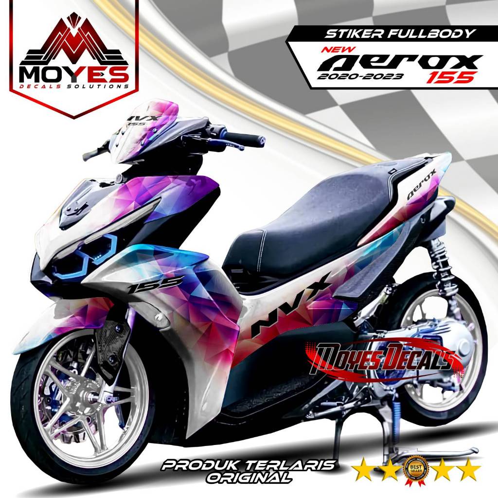 Decal New Aerox 155 2021 Fullbody Dekal Aerox New 2022 Fullbody Stiker Sticker Aerox Connected Fullb