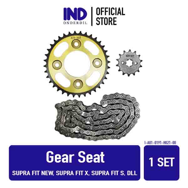 IND Onderdil Gear Set Supra Fit New X S X 125 Revo Lama Old 100 Paket Drive Chain Kit Depan Belakang Gir Gigi 14T 36T Rantai Rante 428H  106L14 T 36 428 H 106 L