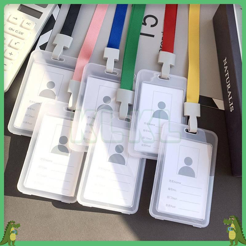 

✨ KLKL ✨ Tali lanyard id card Izin Kerja Transparan Double -sided Transparan Kartu Tali plastik id card name tag id card