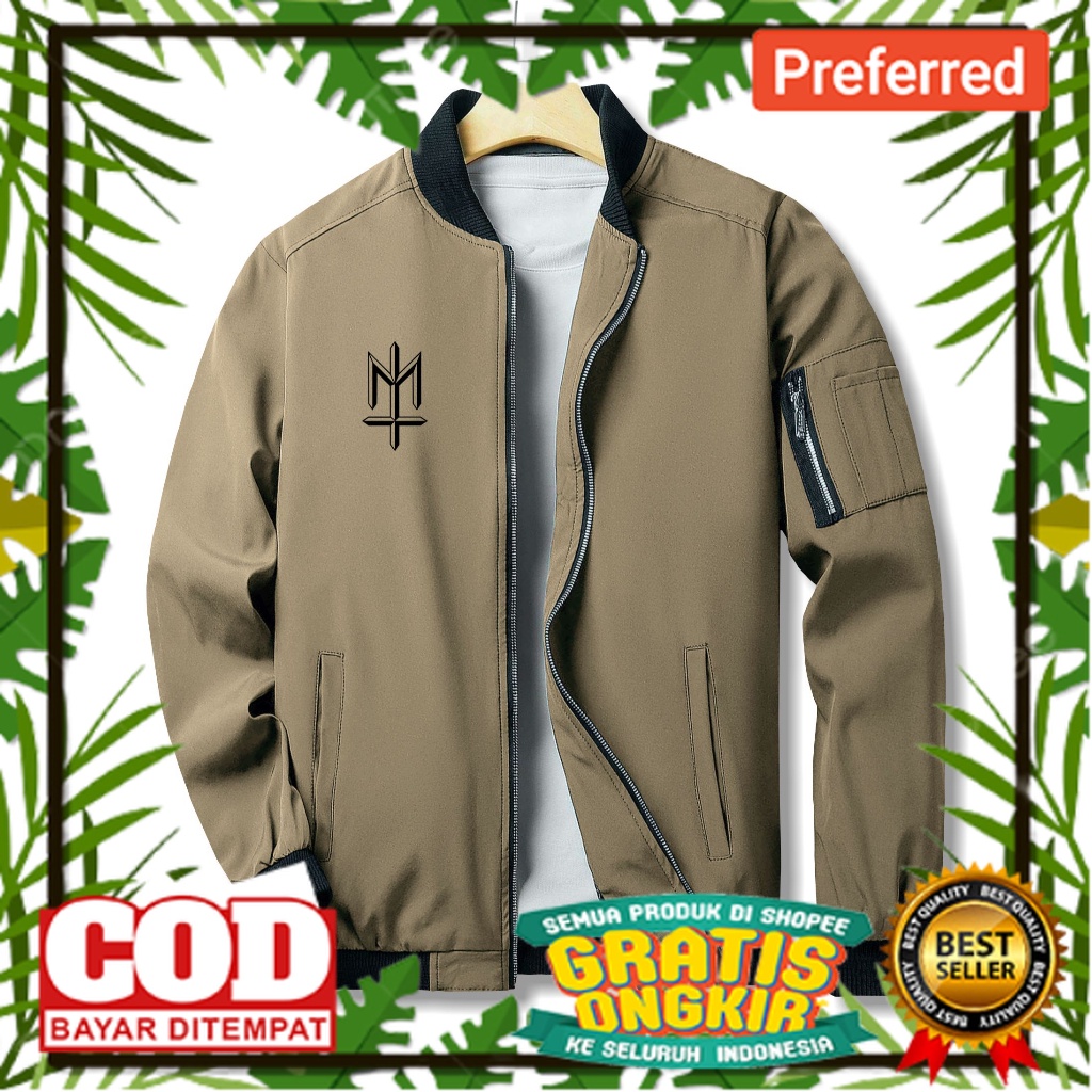 JAKET PARASUT KEREN DESAIN MBOIS //Jaket Bomber Kasual Premium Parasut semi anti air PRIA WANITA MAT