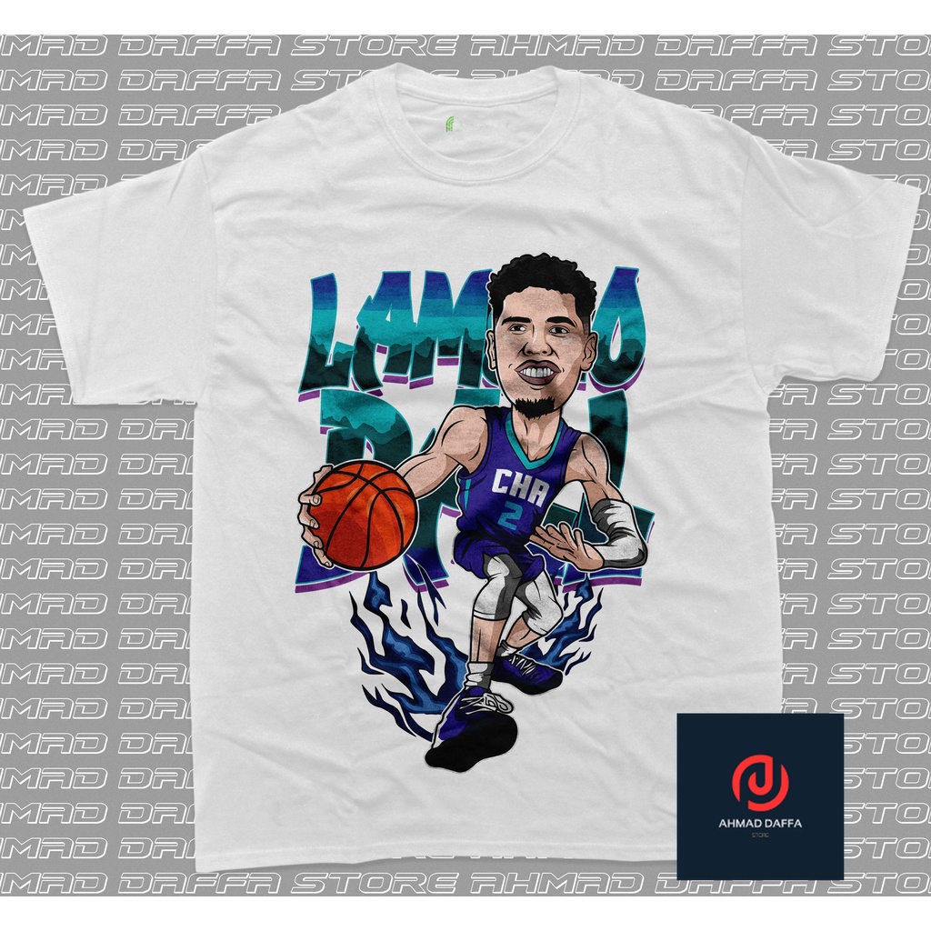 NBA - Lamelo T Shirt - Shirt - Baju - Kaos - Basket Vintage - Cotton Combed 24s