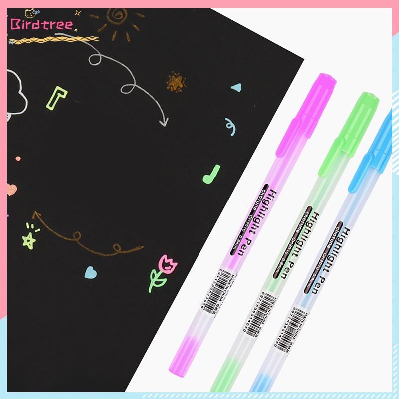 

[Readystock❤️COD]Pena Sorot Grafiti Putih Lukisan Anime Warna Pena Berminyak Pena Penanda Buku Besar Tangan