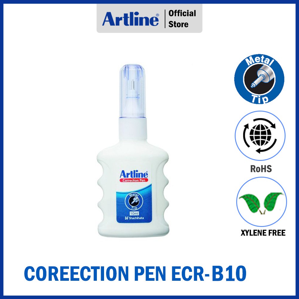 

Artline Correction Pen ECR-B10 10ml - Correction Fluid / Tip-Ex Cair Artline ECR-B10