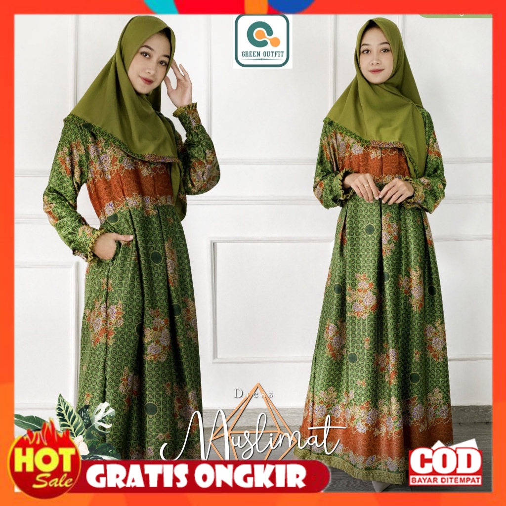 KAIN ADEM HALUS TEBAL / mslmt dress dres gamis maxy maxi pakaian baju longdress seragam sragam penga