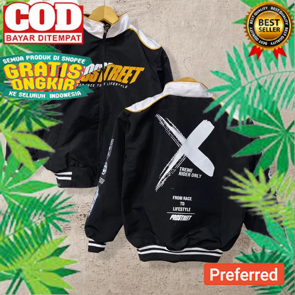(TERBARU) Jaket Anak Nascar Hitam Series Prostreet X Jaket Nascar Racing Anak Laki-laki Perempuan Us