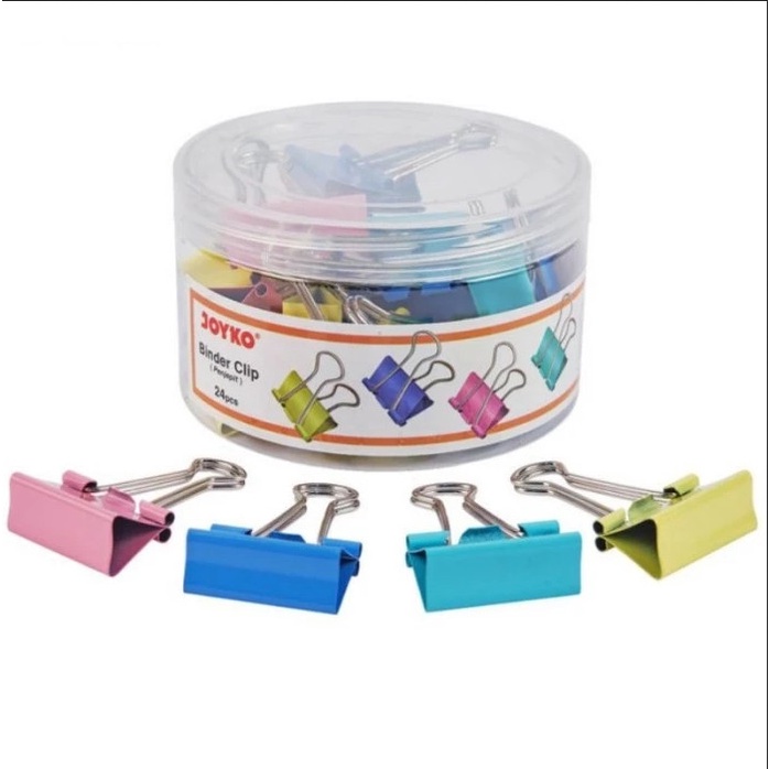 

Binder Clip Joyko no 155 CD Warna Warni 3.2cm 32mm Murah Original Jepitan Kertas Paper Clip Awet