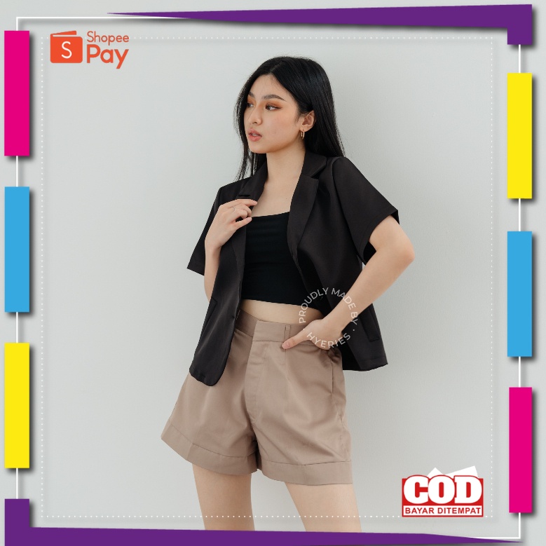 PREMIUM KOREAN STYLE / [ HYERIES ] US blazer wanita korea / blazer kerja wanita / blazer lengan pend