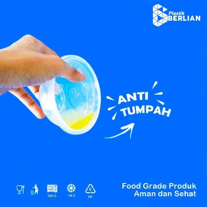 Mangkok plastik 750 ml mangkuk bakso Thinwall bowl - 25 Pcs