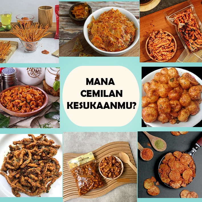 

Snack Basreng I Mie Lidi I Kripik Kaca I Makaroni I Cimol I Usus Krispi I Makaroni Bantet I Cireng