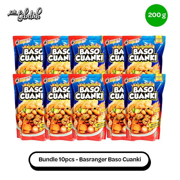 

Bundle 10pcs Basranger Baso Aci Cuanki Extra Pedas 200g Makanan Instan Ready to Eat | Rak Sebelah