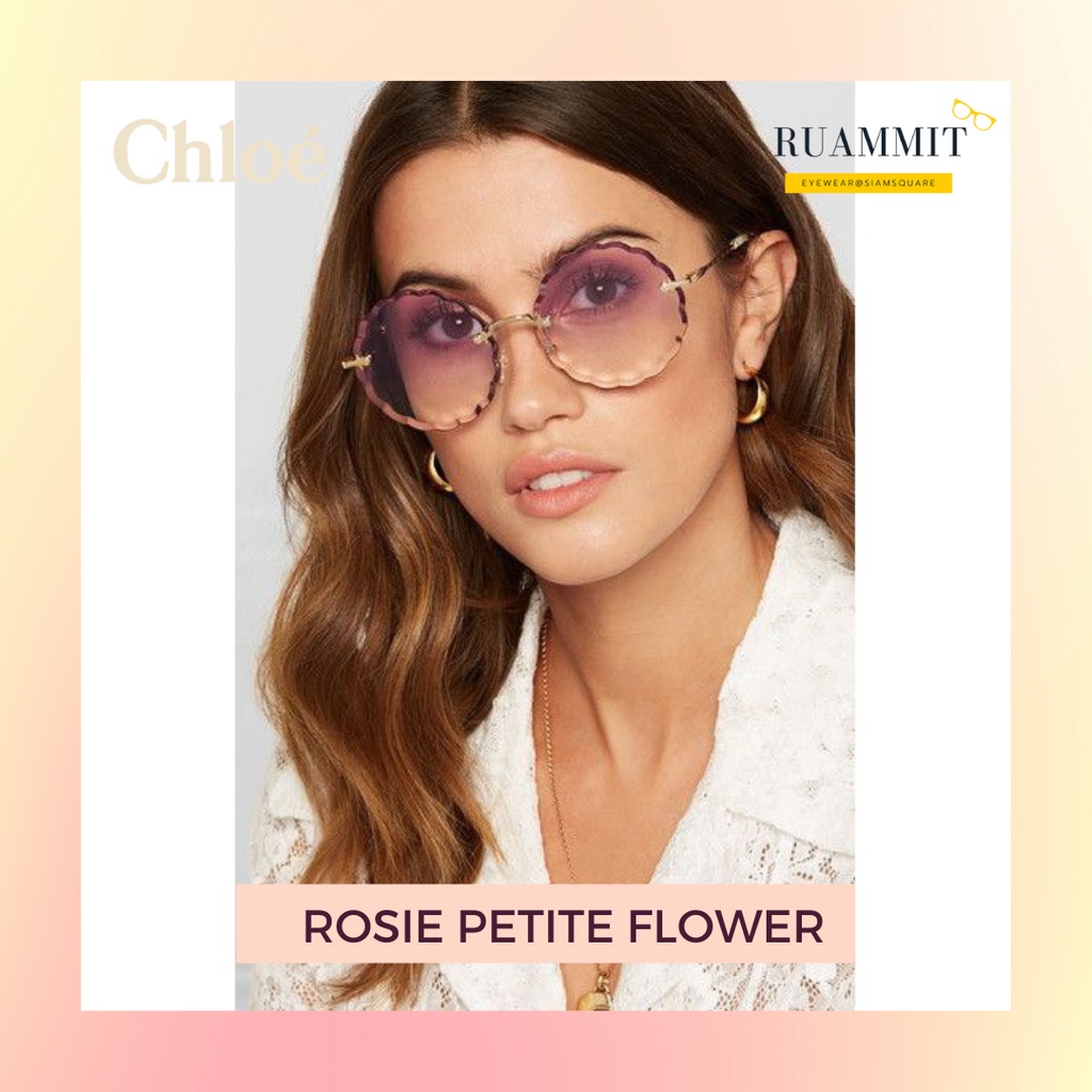 The classic Chloe Rosie Petite flower series sunglasses