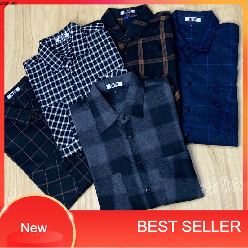 Kemeja Flanel Nevada Pria dan Wanita Lengan Panjang Kualitas Premium Uniqlon Hem Casual Bisa Untuk S