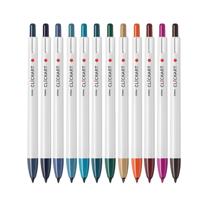 

ZEBRA ClickArt Marker Fine Liner Point 0.6mm / Zebra Spidol Tip Fine ClickArt ( DARK Colors / Warna Gelap ) - Satuan