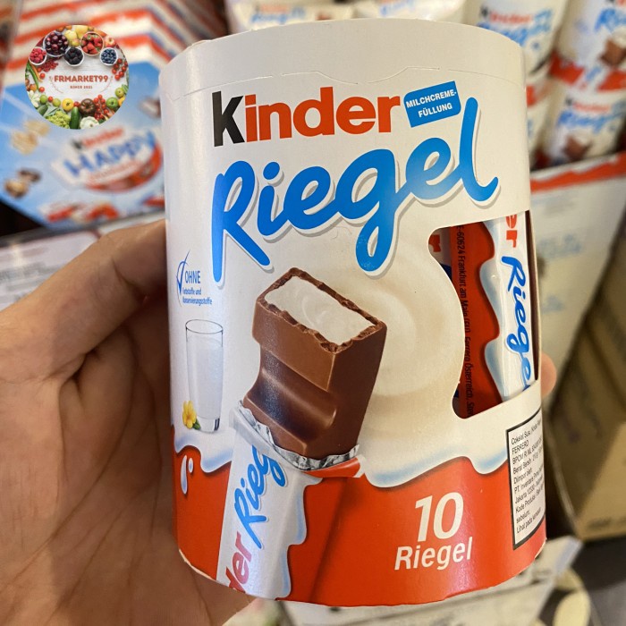 

Kinder Riegel Coklat 10 Riegel | Coklat Susu 210 grm