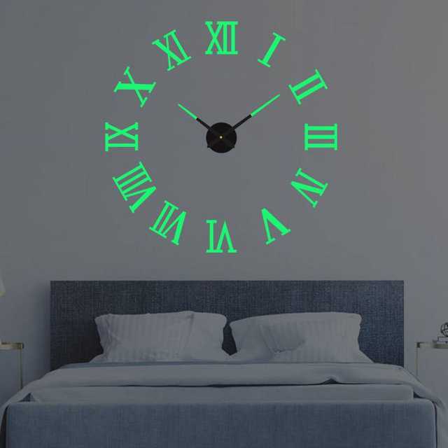 ‼️COD‼️ LCKMNOFCLSTR  Jam Dinding Besar DIY Giant Clock Glow in The Dark 80-130cm - DIY-106 ‼️COD‼️