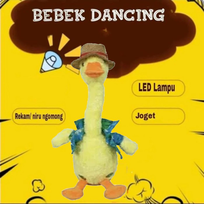 Gemoy Mainan Bebek Joget Boneka Dancing Duck Bicara Goyang - BEBEK JOGET