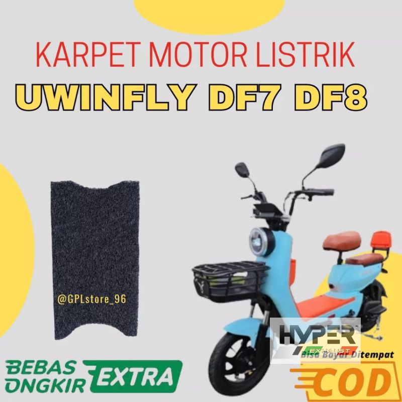 Karpet Sepeda Listrik Pelindung Accu Aki Uwinfly DF7 DF8 (COD)
