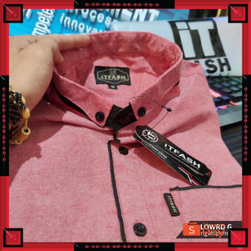 12.12 SERAGAM SALE / GROSIR TROLIS GRUPLOW LENGAN PENDEK Original iTFASH grosir kemeja baju ospot LO