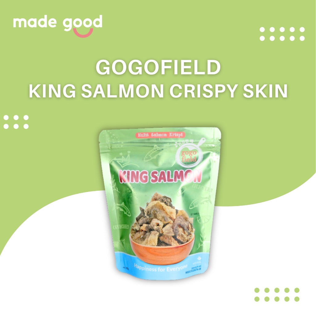 

Gogofield King Salmon Snack Kulit Ikan Salmon Crispy Skin 30gr