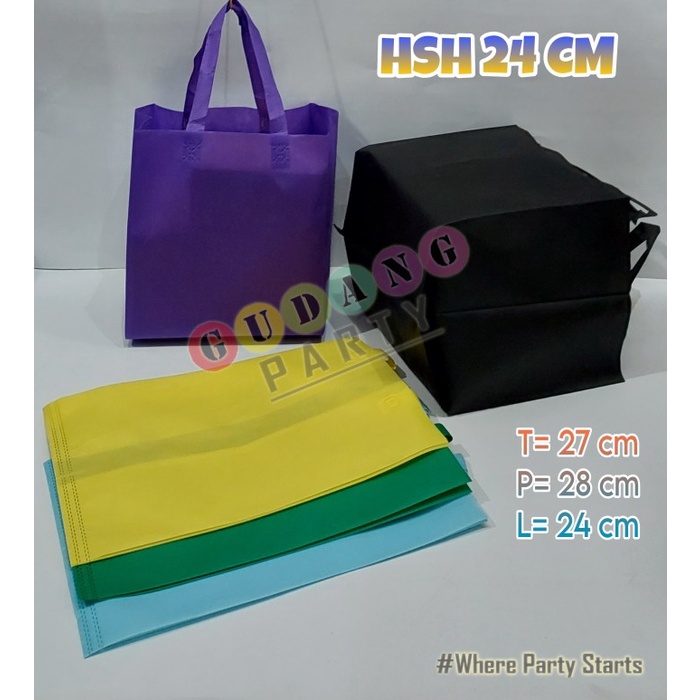 

[[ WSH - BEST SELLER ]] Spunbond HSH 24/Spunbond Kotak/Goody Bag/Kantong Persegi/Tas Berkat