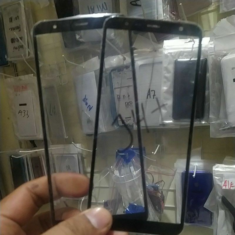 ORUGINAL KACA DEPAN LCD KACA TAUCHSCREEN SAMSUNG J4+ / SAMSUNG J6 PLUS