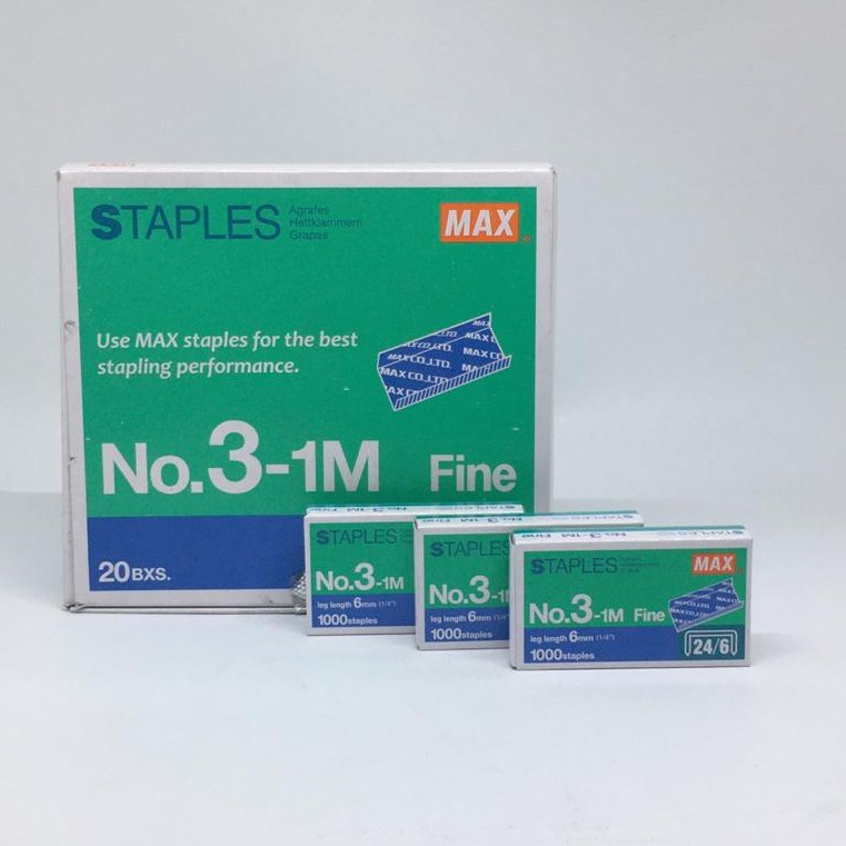 

REFILL ISI STAPLES MAX NO. 3 / 24/6