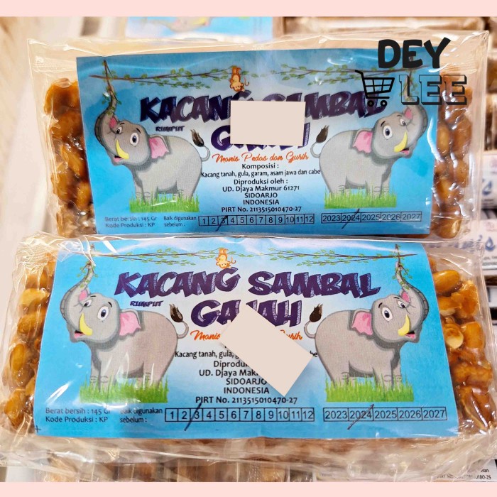 

Kacang Sambal Cap Gajah 145g Manis Pedas Gurih Siap Makan Bandung