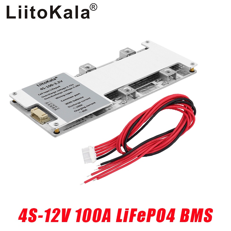 Liitokala BMS Lifepo4 4s 12v 100a BMS Baterai Lifepo4 12V Protection
