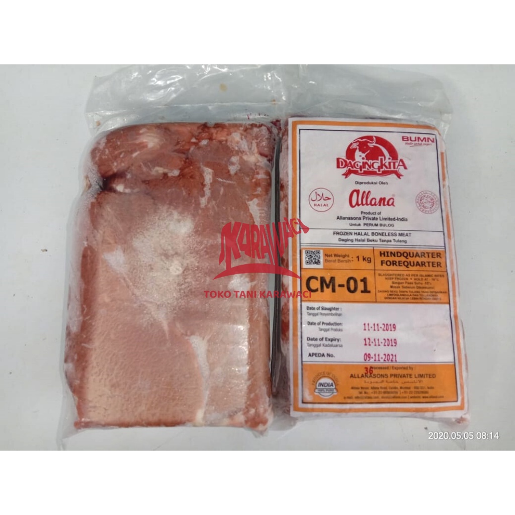 

COD Daging Kerbau Slice / Daging Kerbau Tanpa Tulang / Daging Kerbau Kita CM01 @1kg